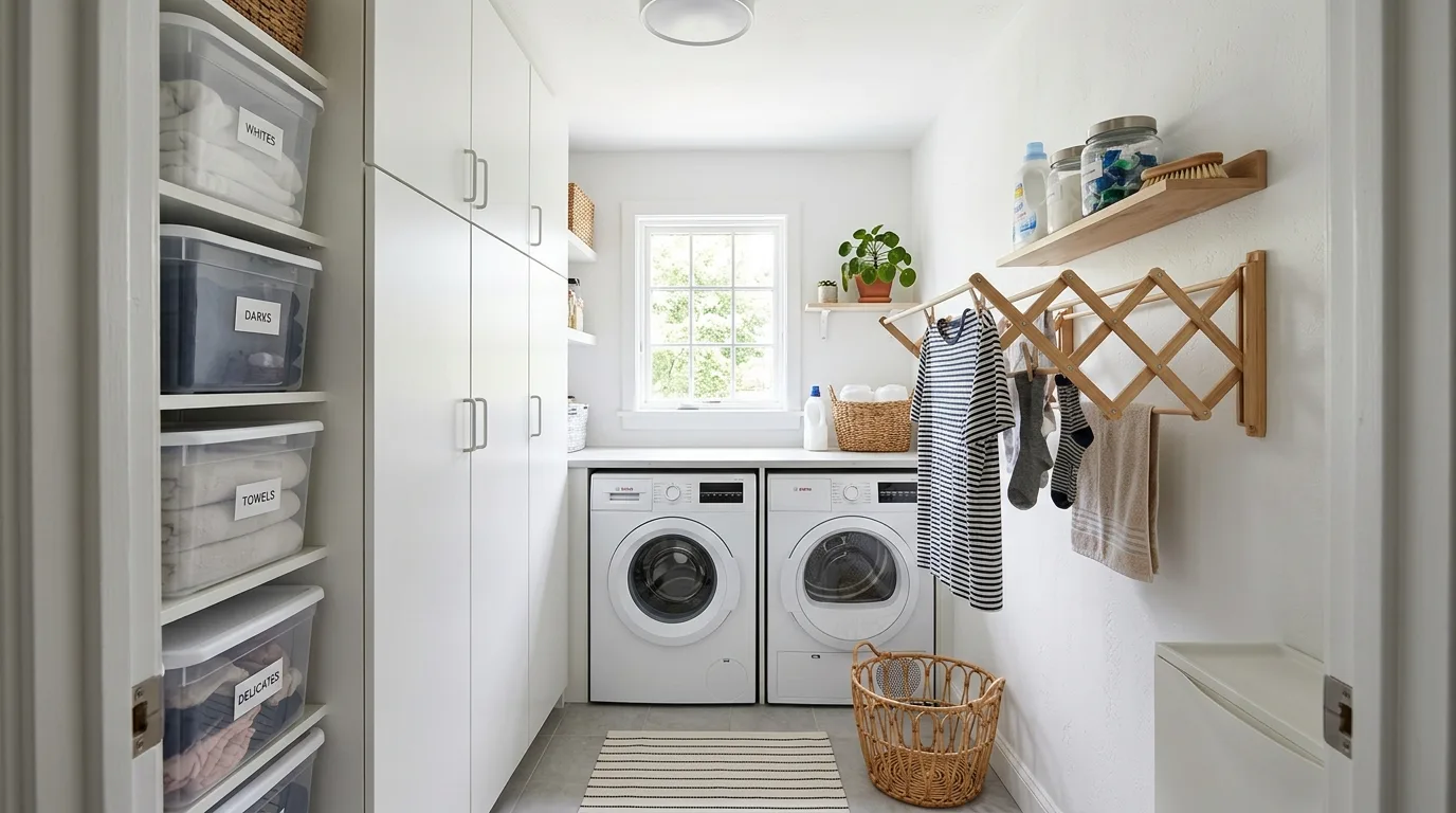 Keep a folding surface truly usable inspiration for an organized laundry room.